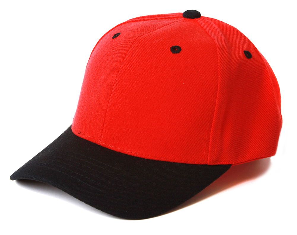 Plain Blank Baseball Hats Adjustable Caps, Red Black 798711854318 eBay